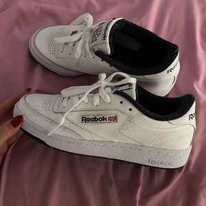 Reebok sneakers worn once!! Size 5 1/2 men’s.